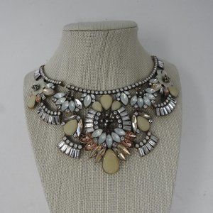 Single Strand Cascading Jewel Necklace
